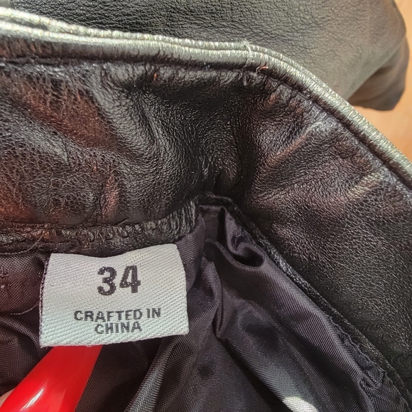 Wilsons Leather Pants Women's 34 Black Casual Lined Cargo Pocket Pants - Picture 9 of 9